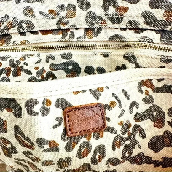 Madewell The Canvas Transport Tote Print Edition Cheetah/Leopard - Picture 9 of 11